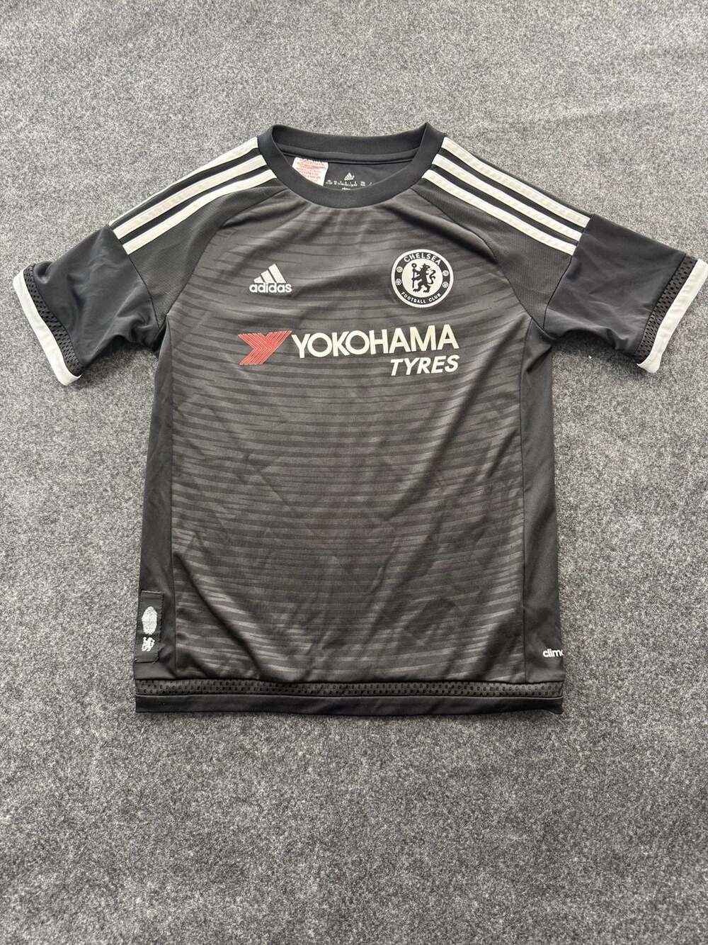 Adidas Chelsea FC 2016-17 Black Third Jersey Youth Size 11-12Y CFC Football